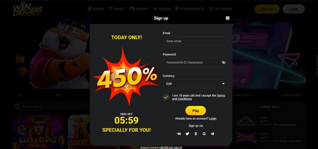 Win Diggers Casino Site Testimonial