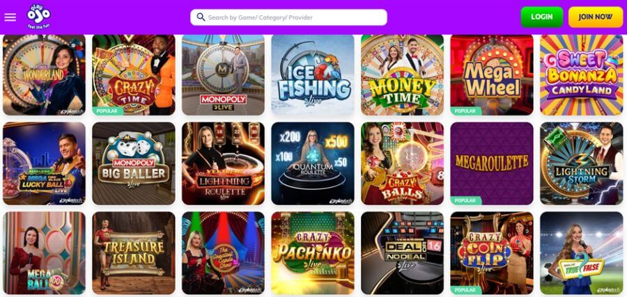 Oplev Glæden ved Spil hos Play OJO Casino
